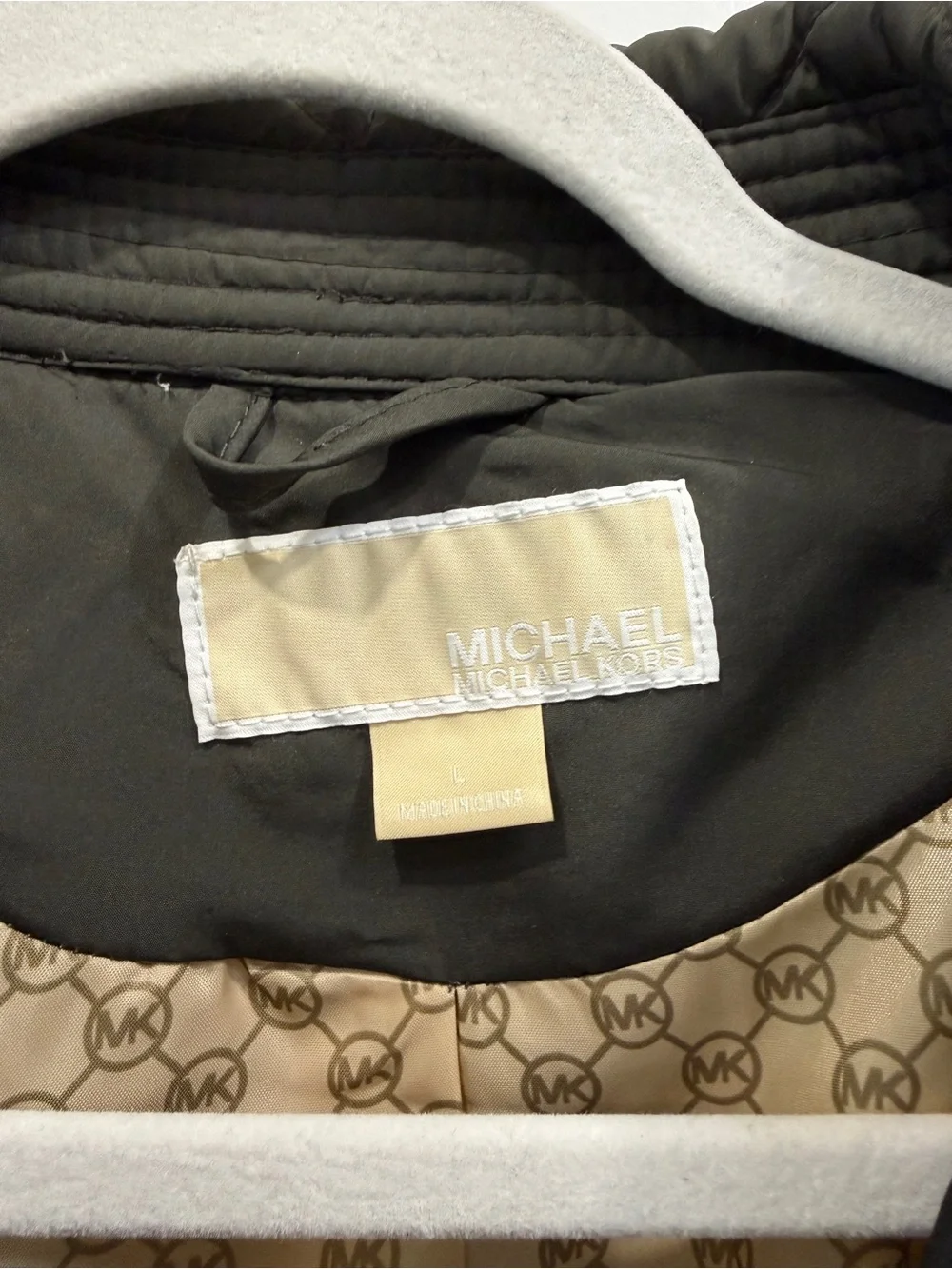 Women’s Michael Kors Quilted Olive Green Puffer Jacket